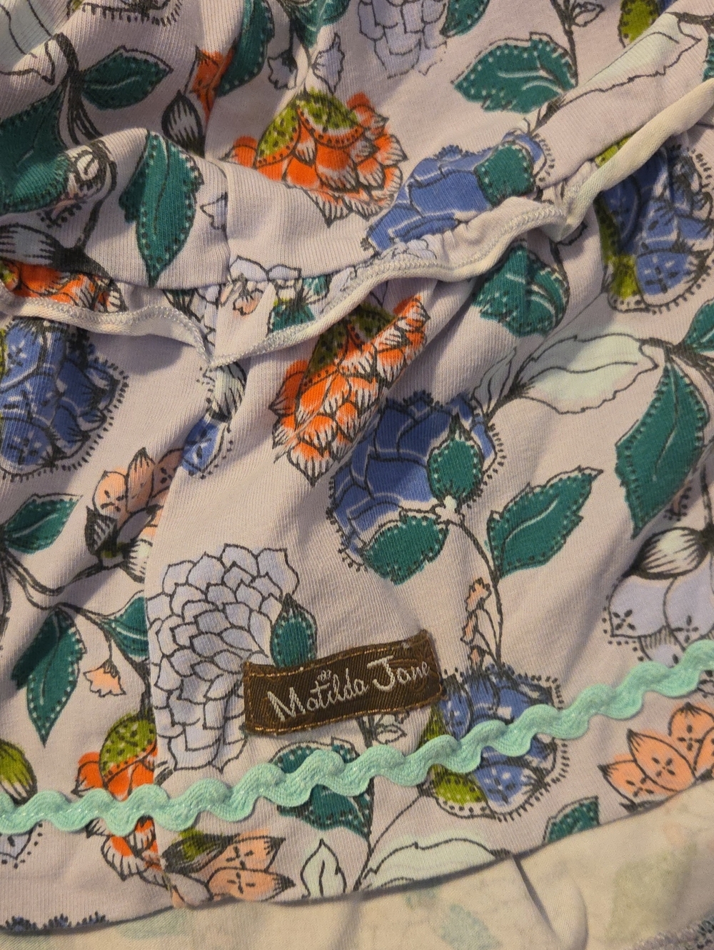 Matilda Jane Floral Tiered Sundress for Girls - Blue, Pink & Green - Picture 4 of 4